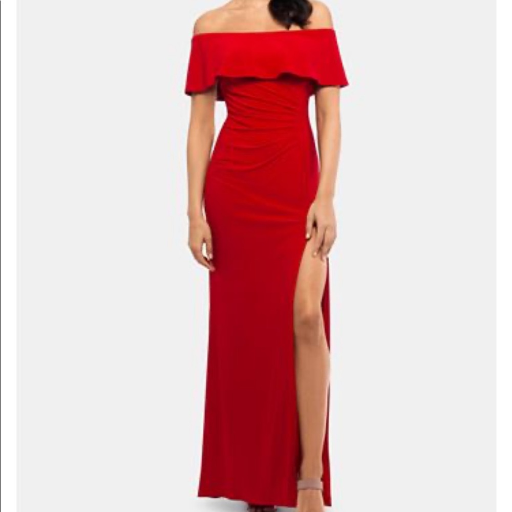 Beautiful red Macy’s formal dress
